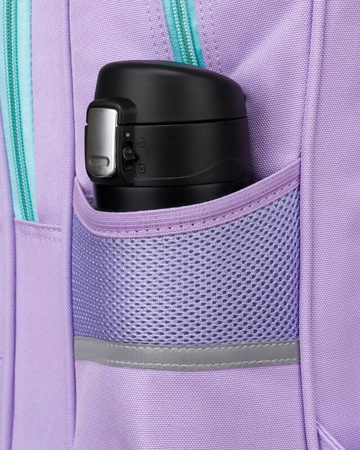 Violetter Schulrucksack mit verstellbaren Trägern – Peterson