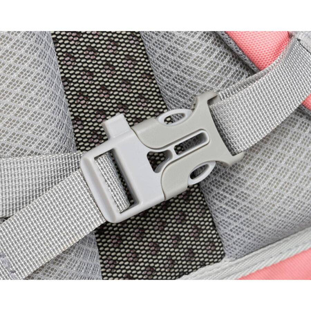 Rosa Schulrucksack aus atmungsaktivem Polyester – Peterson