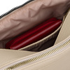 Städtische Damen-Handtasche mit Schultergurt in Beige aus Öko-Leder - Rovicky