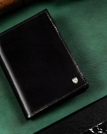 Große Herren Geldbörse aus Leder ohne Verschluss – Rovicky