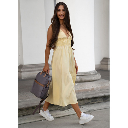 Grauer, städtischer Damen-Rucksack aus Nylon – Peterson