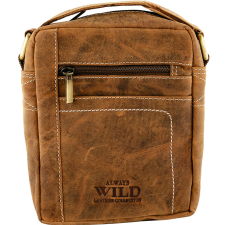 Herren Ledertasche mit langem Schulterriemen – Always Wild