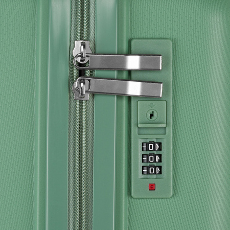 Peterson - Set aus Reisekoffern aus ABS-Kunststoff in Grün