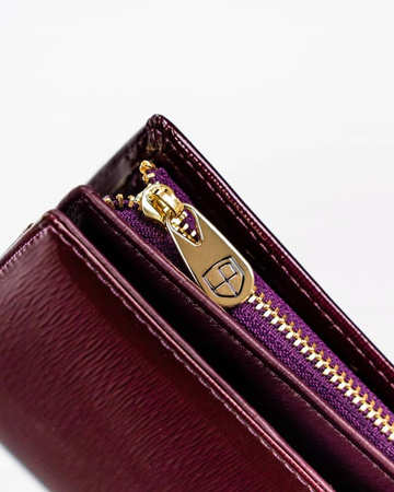 Elegante Damen-Geldbörse aus Leder mit Magnetverschluss - Peterson