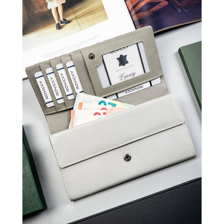 Damen-Geldbörse aus Leder, mehrfarbig, mit Blumenmuster, ausgestattet mit RFID-System - 4U Cavaldi