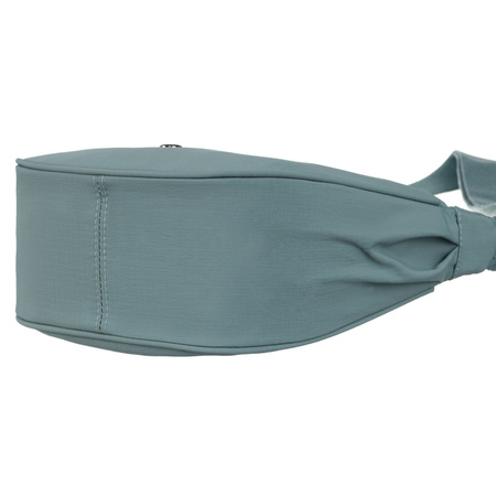 Einfaches Damen Umhängetäschchen mit Reißverschluss aus blauem Polyester – Peterson