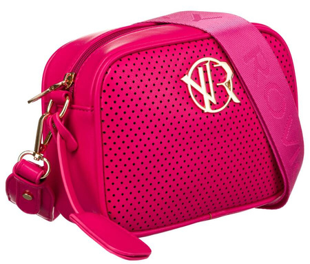 Umhängetasche aus Öko-Leder mit durchbrochenem Panel – Rovicky