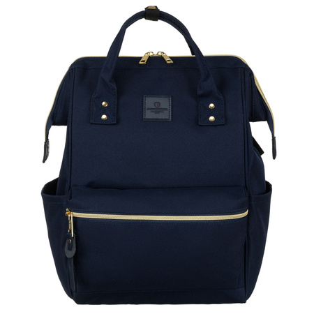 Marineblauer Damen Rucksack mit Laptopfach und verstellbaren Riemen – Peterson