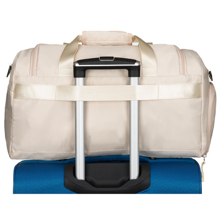 Beige Reisetasche oder Sporttasche aus Polyester – Peterson