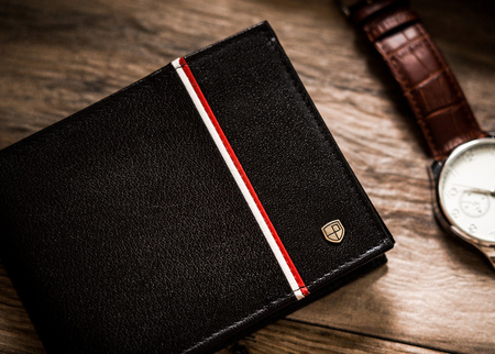 Herren Geldbörse aus Leder mit patriotischem Motiv – Peterson