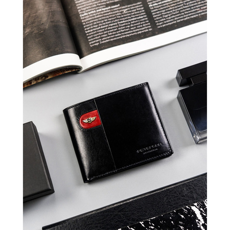 Herren geldbörse aus Leder ohne äußeren Verschluss – Peterson