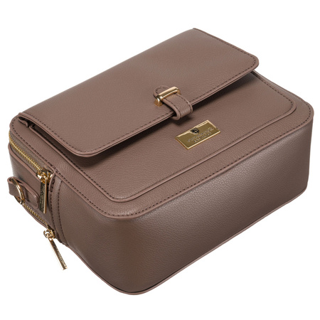 Braune Damen Umhängetasche aus Öko-Leder – Peterson