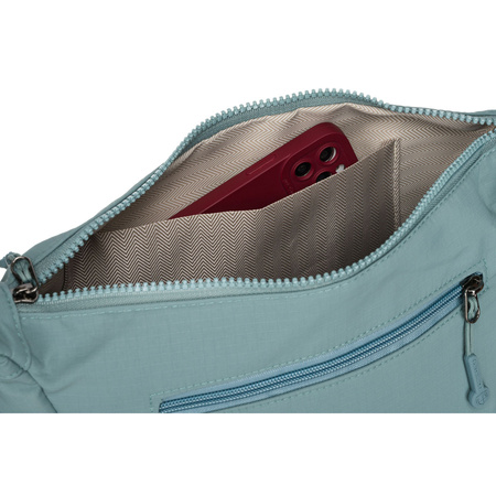 Blaue Damen Handtasche aus Polyester mit Reißverschlussfach – Peterson