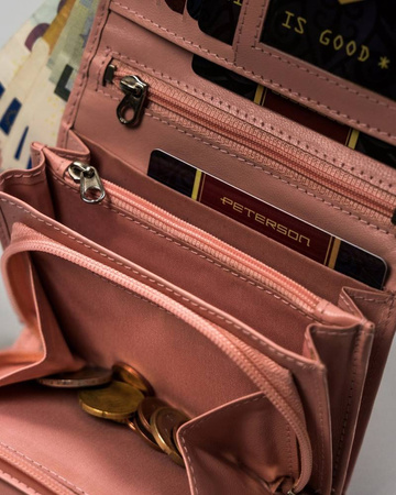 Mittlere Damen Geldbörse aus Echtleder – Peterson