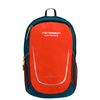 Touristenrucksack in Marineblau und Orange mit Reißverschluss – Peterson