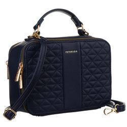 Kleine elegante Damen Umhängetasche aus Öko-Leder – Peterson