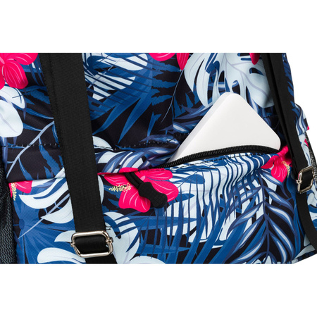 Turnbeutel aus Polyester mit modischem Pflanzenmuster – Peterson