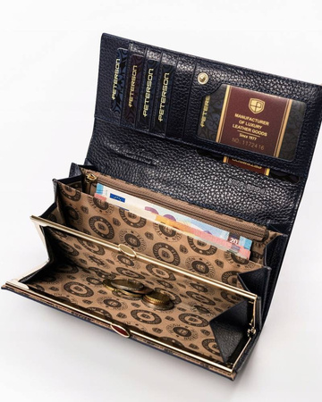 Lackierte Damen Geldbörse in klassischer Farbe – Peterson