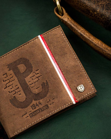 Herren Geldbörse aus Leder mit patriotischem Design – Peterson