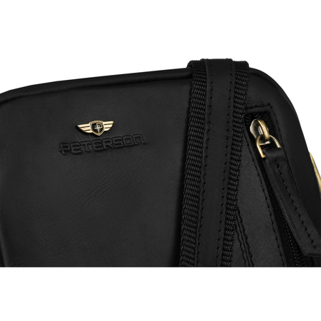 Stilvolle Herren Umhängetasche aus Leder für die Arbeit – Peterson