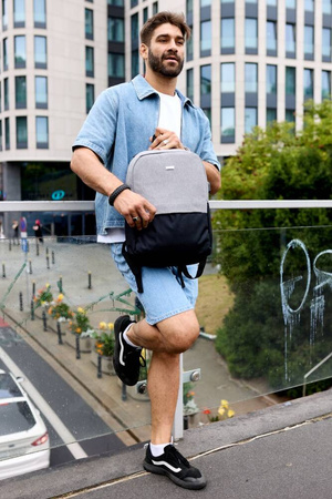 Großer Herren Rucksack aus Polyester mit Laptopfach – Peterson