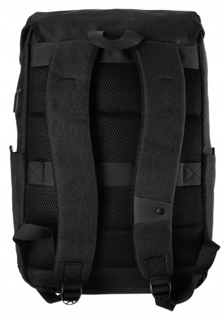Großer Rucksack mit Laptopfach und USB-Anschluss – David Jones