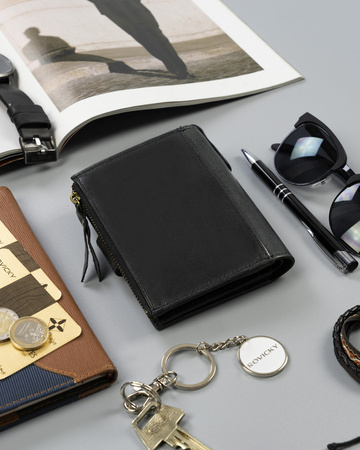 Herren Geldbörse aus Echtleder im Retro-Stil – Rovicky