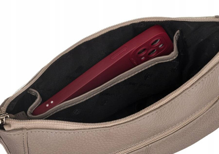 Damen Handtasche aus Leder im Set mit Geldbörse – Peterson