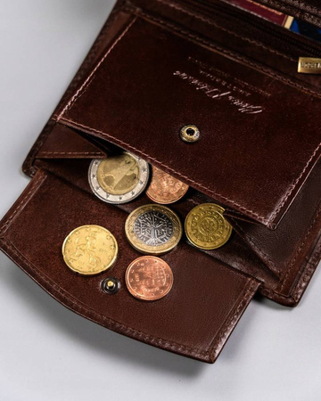 Herren-Geldbörse aus Leder ohne Verschluss – Peterson