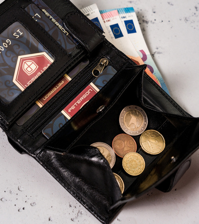 Kartenetui aus Leder mit RFID Protect – Peterson