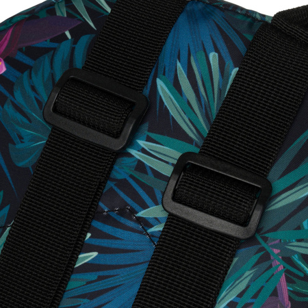 Mehrfarbiger Damen Rucksack aus Polyester mit schönem Blättermuster – Rovicky