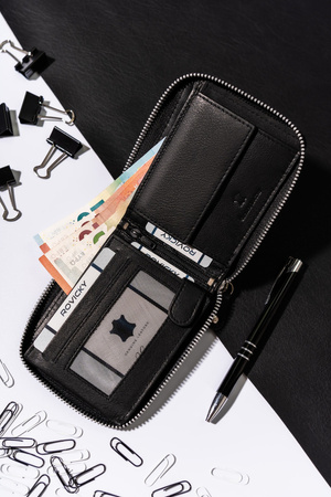 Herren Geldbörse aus Leder mit Reißverschluss – Always Wild