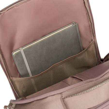 Beiger Reise-Rucksack aus Cordura mit USB-Anschluss – Peterson