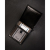 Herren Geldklammer schwarz aus Leder – Rovicky