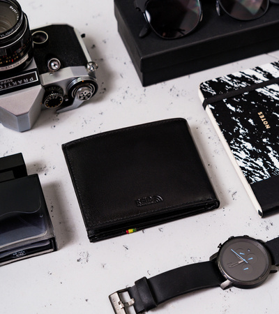 Herren Geldbörse horizontal mit farbigem Rand – Peterson