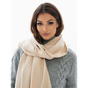 Eleganter Schal mit Fransen in Beige – Peterson
