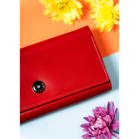 Modische Damen Geldbörse aus Leder mit Fächern – Peterson