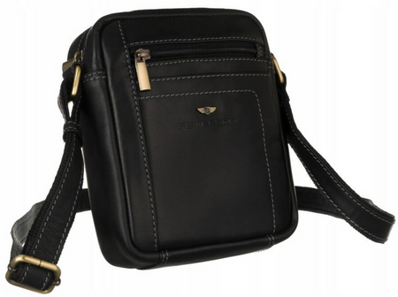 Herren Schultertasche aus Leder – Peterson