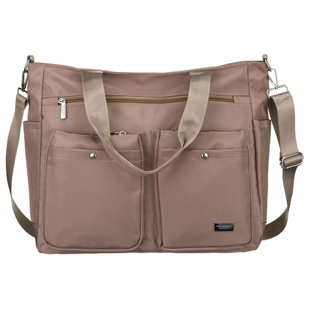 Peterson Damen-Laptoptasche aus Polyester mit Fach für Laptop - Beige