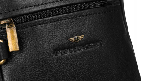 Herren Umhängetasche aus Leder für die Schulter – Peterson