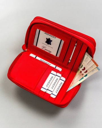 Große, horizontale Damen Geldbörse aus Öko-Leder – 4U Cavaldi