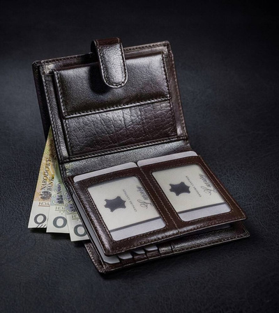 Elegante Herren Geldbörse aus Echtleder – Rovicky