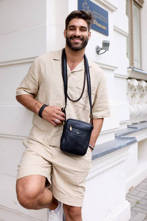 Herren Umhängetasche aus Leder für die Stadt – Peterson