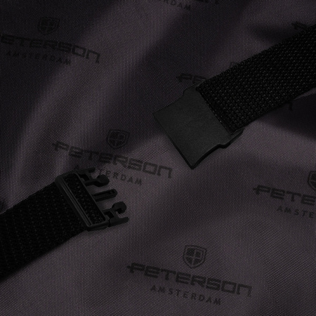 Reise-Rucksack aus schwarzem Polyester, ideal als Handgepäck – Peterson