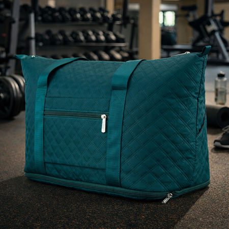 Trainings-Tasche aus grünem Polyester mit bequemen Griffen - Peterson