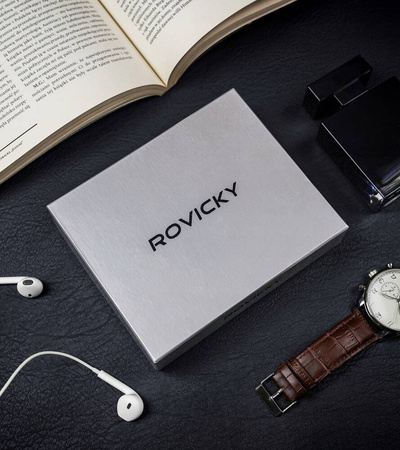 Elegante Herren Geldbörse aus Echtleder – Rovicky