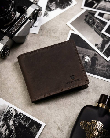 Geschenkset: Herren Geldbörse aus Leder und Schlüsselanhänger – Peterson