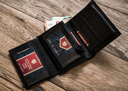 Herren Geldbörse aus Leder mit RFID-Schutz – Peterson