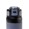 Schwarzer Thermobecher aus Edelstahl mit Silikon-Mundstück – Peterson