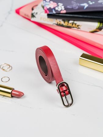 Klassischer Damen Gürtel mit silberfarbener Metallschnalle